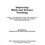 خرید و دانلود نسخه کامل کتاب Improving Math and Science Teaching: A Report on the Secretary’s October 1992 Conference on Improving Mathematics and Science Teaching and Instruction (S. hrg)