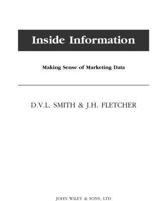 خرید و دانلود نسخه کامل کتاب Inside Information: Making Sense of Marketing Data