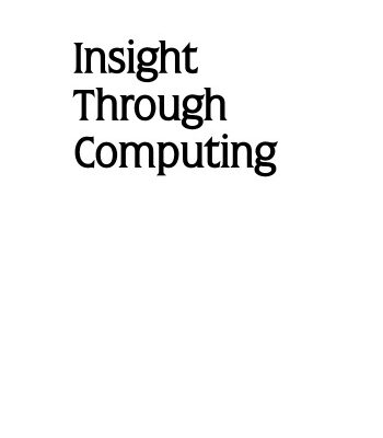 خرید و دانلود نسخه کامل کتاب Insight through computing: a MATLAB introduction to computational science and engineering