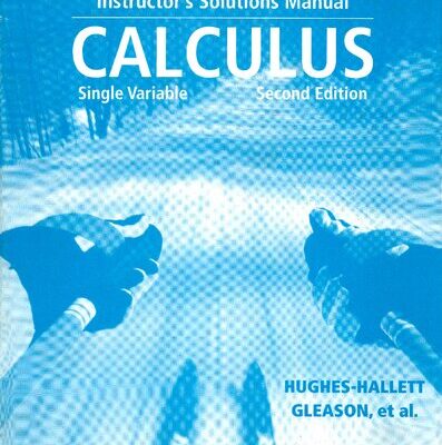 خرید و دانلود نسخه کامل کتاب Instructor’s Solutions Manual to accompany Calculus: Single Variable, Second Edition