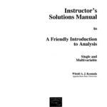 خرید و دانلود نسخه کامل کتاب Insturctor’s Solution Manual to A Friendly Introduction to Real Analysis