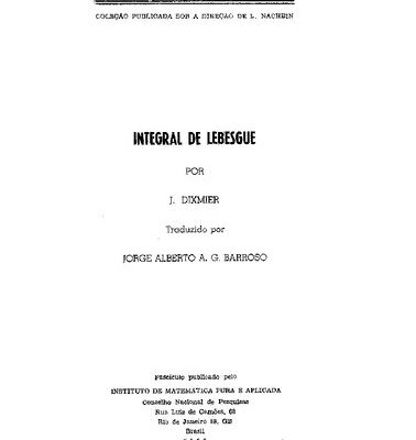 خرید و دانلود نسخه کامل کتاب Integral de Lebesgue