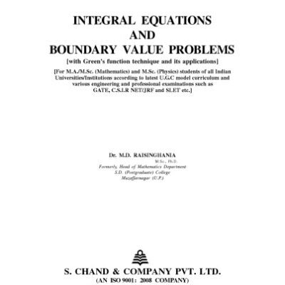 خرید و دانلود نسخه کامل کتاب Integral Equation & Boundary Value Problem