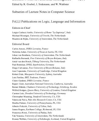 خرید و دانلود نسخه کامل کتاب Interfaces: Explorations in Logic, Language and Computation: ESSLLI 2008 and ESSLLI 2009 Student Sessions. Selected Papers