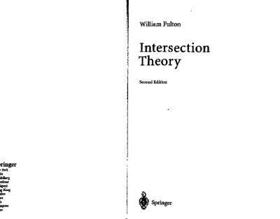 خرید و دانلود نسخه کامل کتاب Intersection Theory