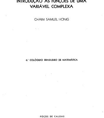 خرید و دانلود نسخه کامل کتاب Introdução às Funções de uma Variável Complexa