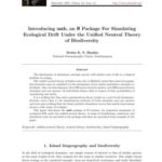 خرید و دانلود نسخه کامل کتاب Introducing untb, an R Package For Simulating Ecological Drift Under the Unified Neutral Theory of Biodiversity + Code