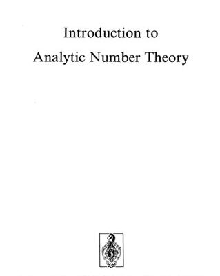 خرید و دانلود نسخه کامل کتاب Introduction to Analytic Number Theory