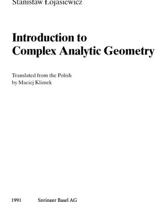 خرید و دانلود نسخه کامل کتاب Introduction to Complex Analytic Geometry