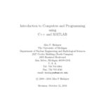 خرید و دانلود نسخه کامل کتاب Introduction to Computers and Programming using C++ and Matlab