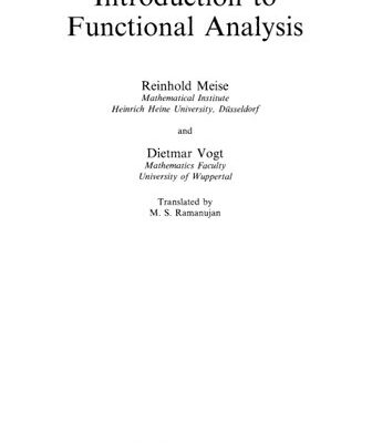 خرید و دانلود نسخه کامل کتاب Introduction to Functional Analysis