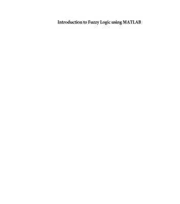 خرید و دانلود نسخه کامل کتاب Introduction to Fuzzy Logic using MATLAB