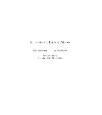 خرید و دانلود نسخه کامل کتاب Introduction to Lambda Calculus (Введение в лямбда-исчисление)