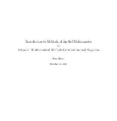 خرید و دانلود نسخه کامل کتاب Introduction to Methods of Applied Mathematics or Advanced Mathematical Methods for Scientists and Engineers