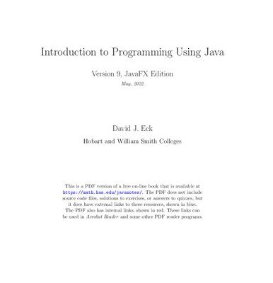 خرید و دانلود نسخه کامل کتاب Introduction to Programming Using Java, Version 9, JavaFX Edition