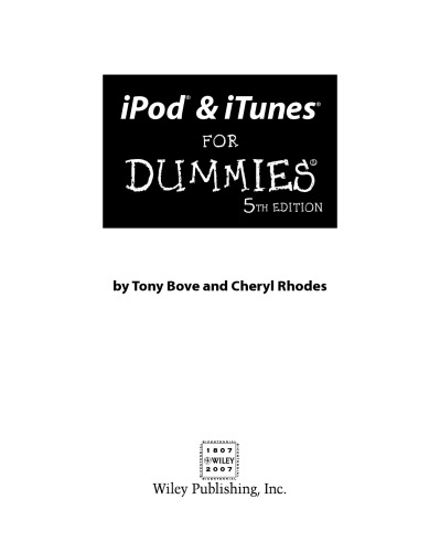 خرید و دانلود نسخه کامل کتاب iPod & iTunes For Dummies, 5th Edition