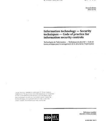 خرید و دانلود نسخه کامل کتاب ISO-IEC 27002-2013