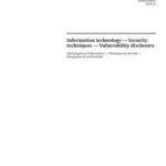 خرید و دانلود نسخه کامل کتاب ISO/IEC 29147:2018 Information technology — Security techniques — Vulnerability disclosure Abstract