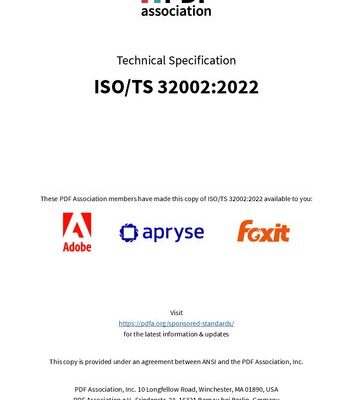 خرید و دانلود نسخه کامل کتاب ISO/TS 32002:2022 Document management – Portable Document Format – Extensions to Digital Signatures in ISO 32000-2 (PDF 2.0) (sponsored)