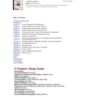 خرید و دانلود نسخه کامل کتاب IT Project+ study guide
