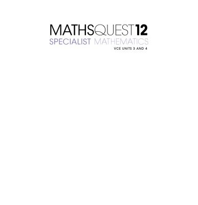 خرید و دانلود نسخه کامل کتاب Jacaranda Maths Quest 12 Specialist Mathematics