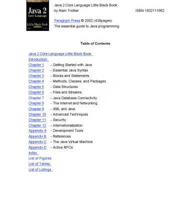 خرید و دانلود نسخه کامل کتاب Java 2 Core Language Little Black Book