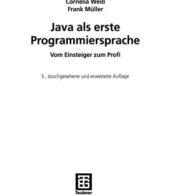 خرید و دانلود نسخه کامل کتاب Java als erste Programmiersprache: Vom Einsteiger zum Profi