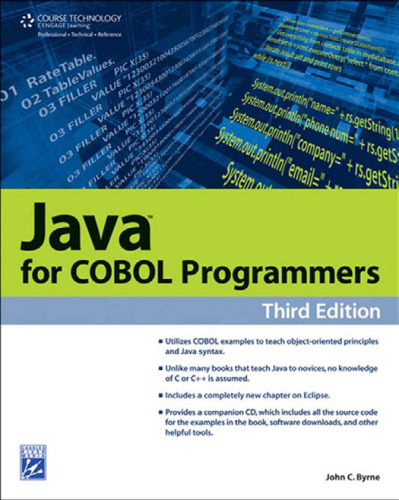 خرید و دانلود نسخه کامل کتاب Java for COBOL programmers