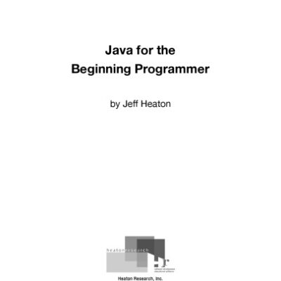 خرید و دانلود نسخه کامل کتاب Java for the Beginning Programmer
