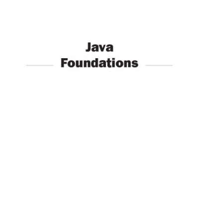 خرید و دانلود نسخه کامل کتاب Java Foundations
