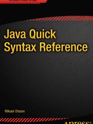 خرید و دانلود نسخه کامل کتاب Java Quick Syntax Reference