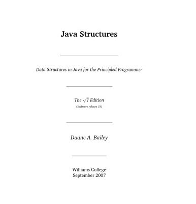 خرید و دانلود نسخه کامل کتاب Java Structures Data Structures in Java for the Principled Programmer