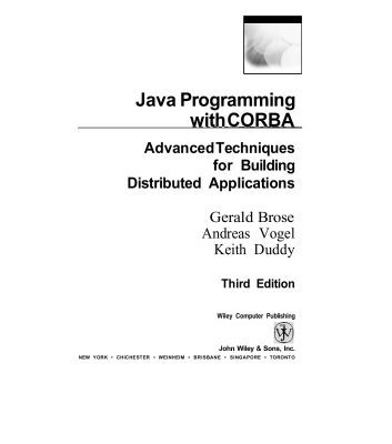 خرید و دانلود نسخه کامل کتاب JavaTM Programming with CORBATM: Advanced Techniques for Building Distributed Applications