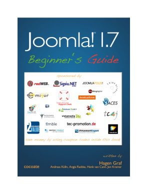خرید و دانلود نسخه کامل کتاب Joomla! 1.7 – Beginner’s Guide