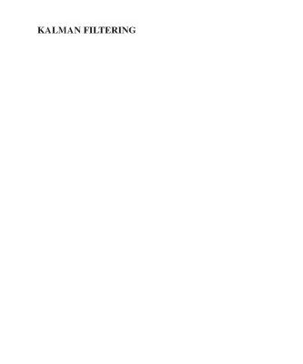 خرید و دانلود نسخه کامل کتاب Kalman Filtering Theory and Practice Using Matlab-Fourth edition
