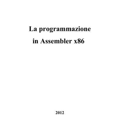 خرید و دانلود نسخه کامل کتاب La programmazione in Assembler x86
