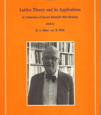 خرید و دانلود نسخه کامل کتاب Lattice theory and its applications: in celebration of Garrett Birkhoff’s 80th Birthday