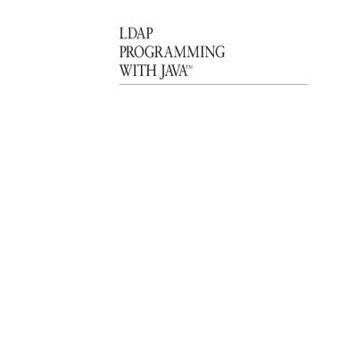 خرید و دانلود نسخه کامل کتاب LDAP programming with Java