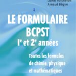 خرید و دانلود نسخه کامل کتاب Le formulaire 1e et 2e années BCPST Toutes les formules de chimie physique et mathematiques