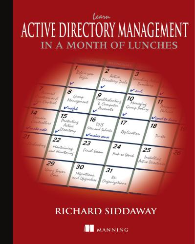 خرید و دانلود نسخه کامل کتاب Learn Active Directory Management in a Month of Lunches