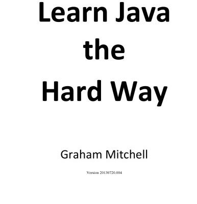خرید و دانلود نسخه کامل کتاب Learn Java The Hard Way