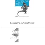 خرید و دانلود نسخه کامل کتاب Learning Perl on Win32 systems