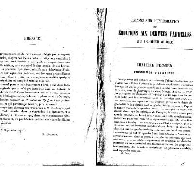 خرید و دانلود نسخه کامل کتاب Leçons sur l’integration des equations aux derivees partielles. 1