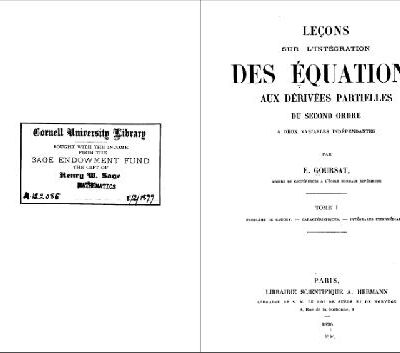 خرید و دانلود نسخه کامل کتاب Leçons sur l’intégration des équations aux dérivées partielles du second ordre à deux variables indépendantes: