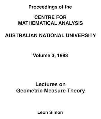 خرید و دانلود نسخه کامل کتاب Lectures on Geometric Measure Theory