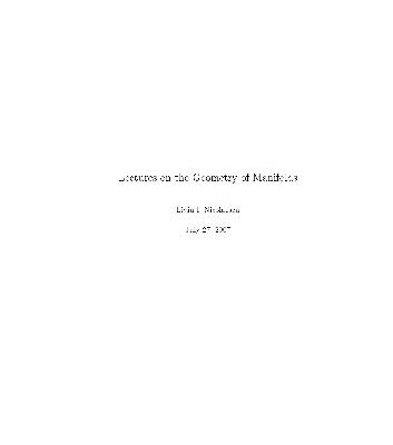 خرید و دانلود نسخه کامل کتاب Lectures on the geometry of manifolds