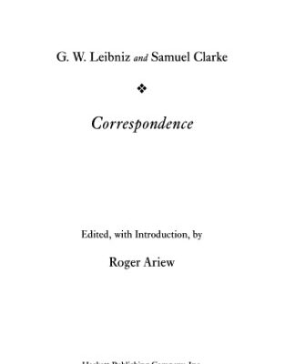 خرید و دانلود نسخه کامل کتاب Leibniz and Clarke: Correspondence (Hackett Publishing Co.)
