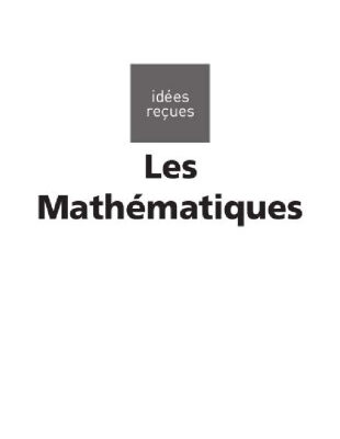 خرید و دانلود نسخه کامل کتاب Les Mathématiques