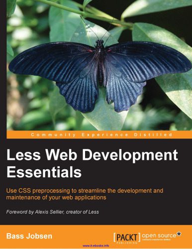 خرید و دانلود نسخه کامل کتاب Less Web Development Essentials: Use CSS preprocessing to streamline the development and maintenance of your web applications_686435f2b8d38.jpeg خرید و دانلود نسخه کامل کتاب Less Web Development Essentials: Use CSS preprocessing to streamline the development and maintenance of your web applications