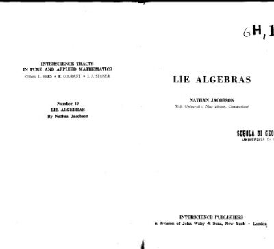خرید و دانلود نسخه کامل کتاب Lie Algebras (Interscience Tracts in Pure and Applied Mathematics Number 10)